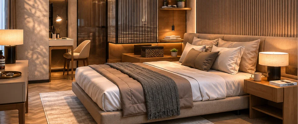 A luxurious bedroom